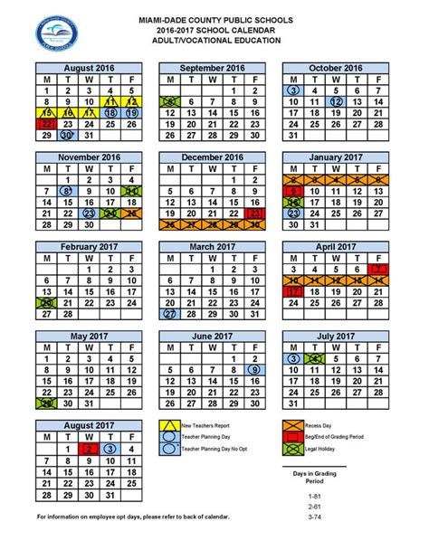 Dade County Public Schools Calendar Tt9n