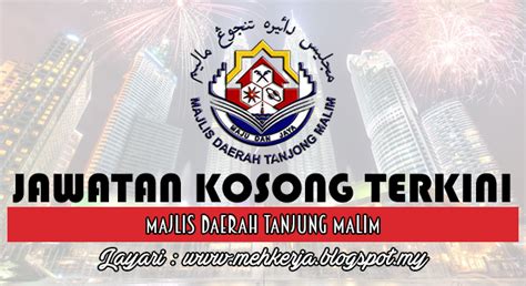 Jawatan kosong terkini di universiti putra malaysia (upm) ogos 2018. Jawatan Kosong di Majlis Daerah Tanjung Malim - 14 Nov ...