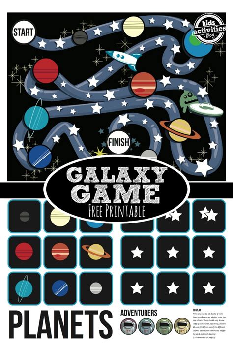 These board games have successfully been used to teach the following subjects: {Stars & Planets} Free Printable Game