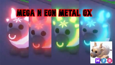 I Made Mega Neon Metal Ox In Adopt Me Youtube
