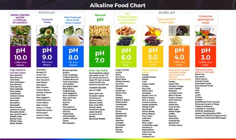 Ph Food Chart Acid Alkaline Food Chart