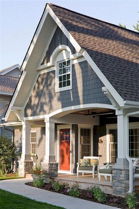 50 Adorable Exterior House Porch Ideas Using Stone Columns Page 8 Of 58