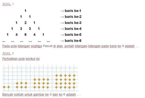 Contoh Soal Tentang Pola Bilangan Beserta Rumusnya Kuy Belajar Riset