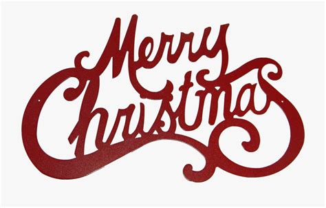 Merry Christmas Sign Images Calligraphy Transparent
