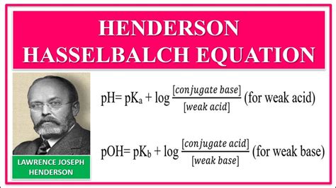 Henderson Hasselbalch Equation Buffer Equation With Example Of Ph