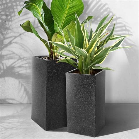 This will make the biggest difference between pot sizes. Gardeon 2X Plants Pots Pot Planters Planter Large Garden ...