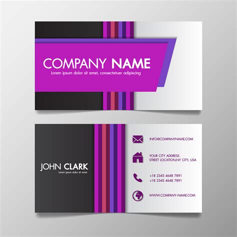 Modern Colorful Business Card Template Presentation Design 692652