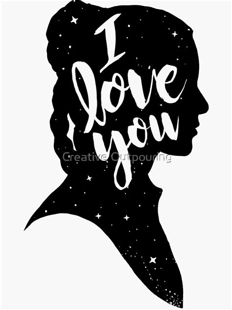 I Love You Sticker For Sale By Jktees Redbubble