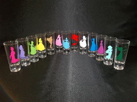 fairy tale princess personal shot glasses