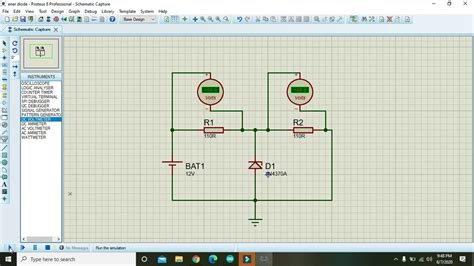 Zener Diode As Voltage Regulator Ic Simulation In Proteus Proteus My