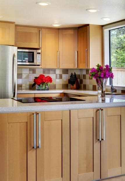 Dining kitchen diy cabinet design with rta cabinets. maple cabinets w white countertops | Kitchen remodel ...