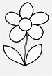 Black And White Coloring Pages Printable Easy Flower - AdonisropArroyo