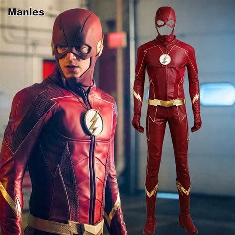The Flash Season 4 Cosplay Barry Allen Costume Superhero Outfit New Year Clothes Halloween Suit