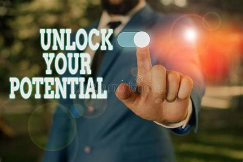 Text Sign Showing Unlock Your Potential Conceptual Photo Improve Self