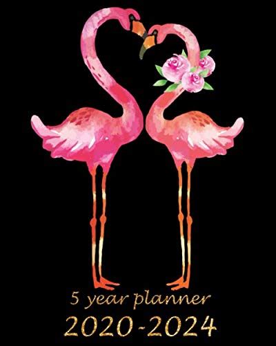 Download 5 Year Planner 2020 2024 Pink Flamingo Monthly Calendar Schedule Organizer 60 Months