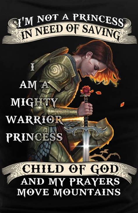 Im A Princess Whos Saved Gods Princess Christian Warrior Warrior