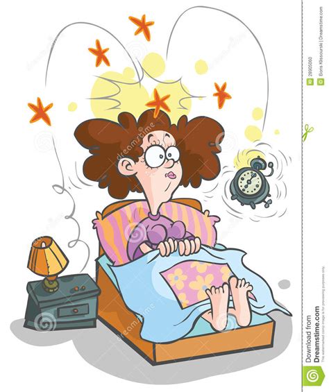 Cartoon Waking Up Woman Stock Photo Image 28905060