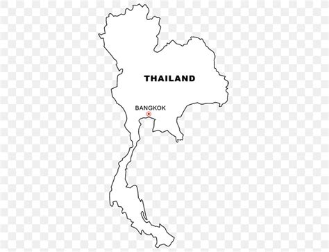 Blank Map Of Thailand