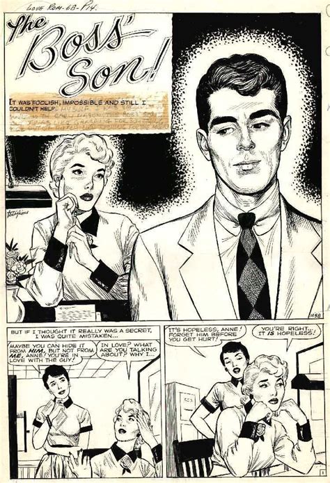 john tartaglione love romances 68 original art 1957 baeza romance comics comic page