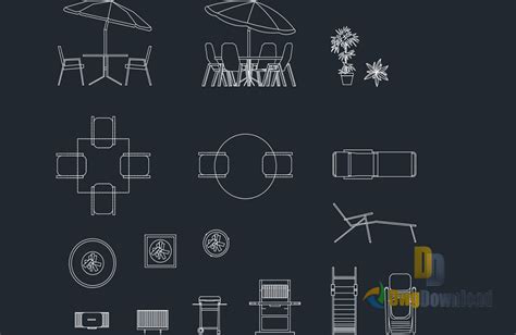 Our job is to design and supply the free autocad blocks people need to engineer their big ideas. Outdoor Furniture Cads Blocks Dwg Download » DwgDownload.Com