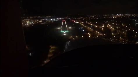 Night Landing With Gusting Winds Youtube