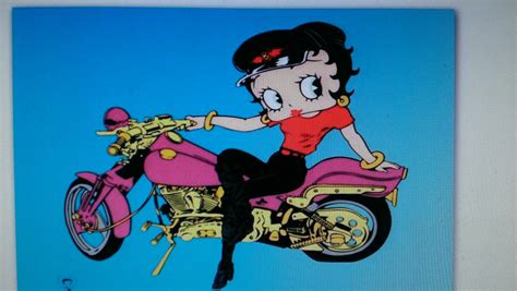 Who Loves Betty Boop I Know I Do Betty Boop On Motorcycle Is A