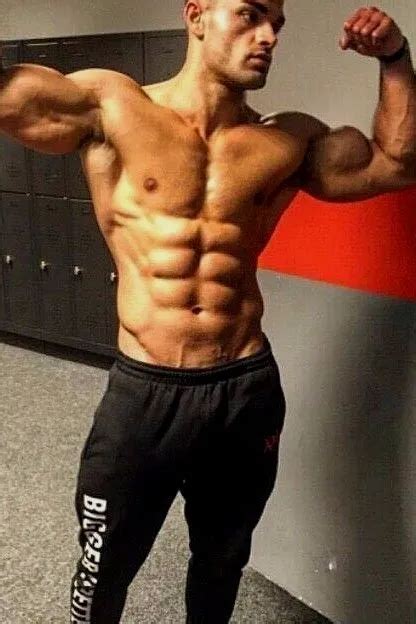 Shirtless Male Muscular Fitness Gym Jock Pumped Physique Flex Guy Photo X D Eur