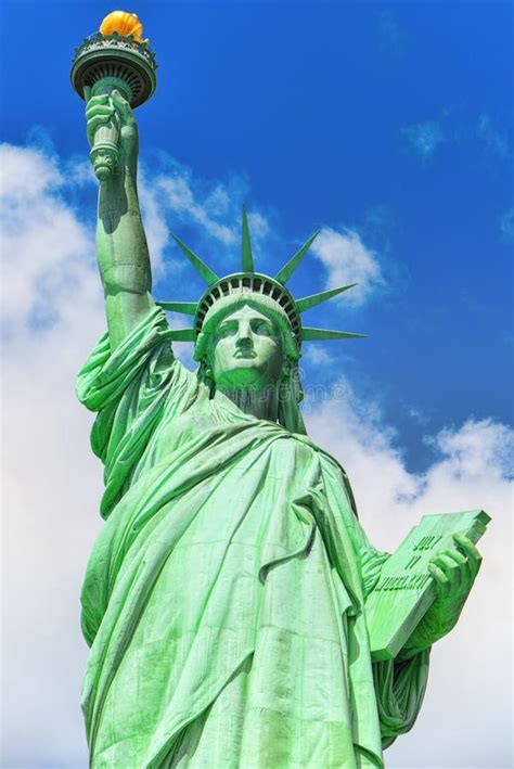 Statue Of Liberty Liberty Enlightening The World Near New York Stock