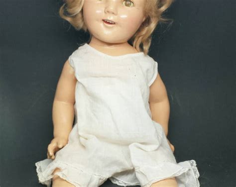 antique shirley temple doll by ideal 1930s 20 etsy