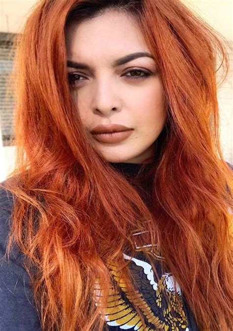 Amazing Copper Red Hair Color Styles For Ladies In 2019 Absurd Styles