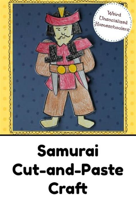 Samurai Cut And Paste Craft Samurai Boys Day Japan For Kids