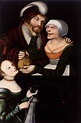 Lucas Cranach the Younger, Ill-Matched Couple: Young Man and Old Woman ...