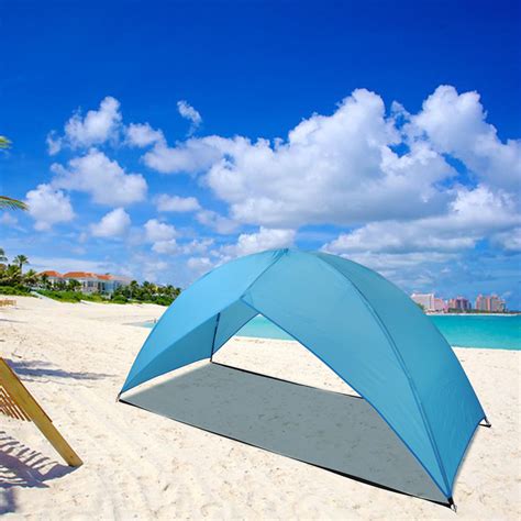 A beach canopy is a wonderful invention. Popup Portable Beach Tent Canopy Sun Shade Shelter Outdoor ...