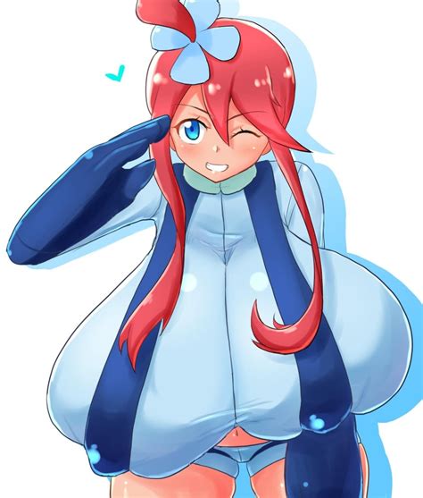 rule 34 alternate breast size blue eyes busty clothed cube huidama female huge breasts