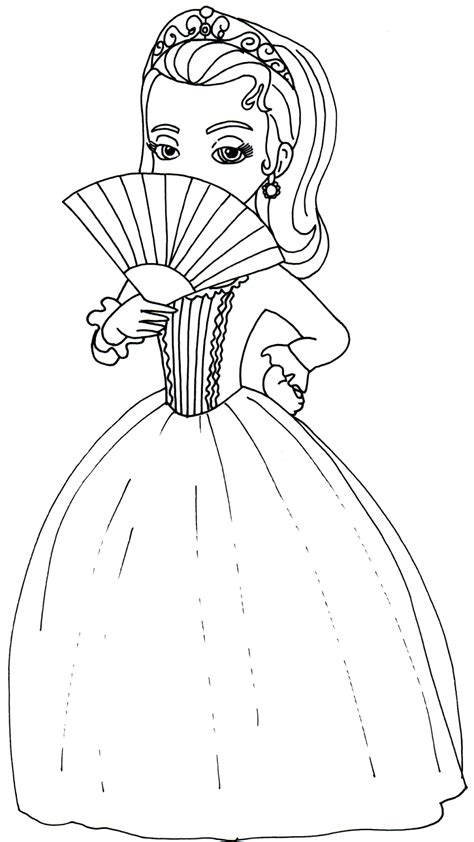 Sofia The First Coloring Pages Princess Amber Sofia The First Coloring