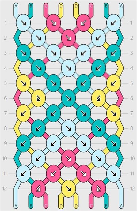 Learn To Make The Diamond Friendship Bracelet Pattern With This Ea