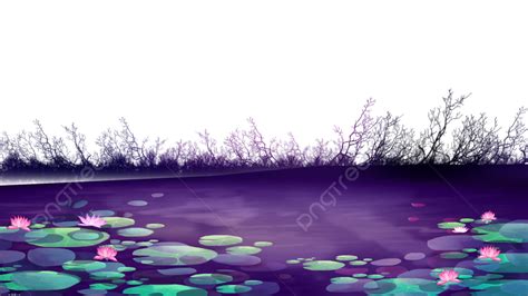가을 연꽃 연못 풍경 가을 로터스 연꽃 연못 Png 일러스트 및 Psd 이미지 무료 다운로드 Pngtree