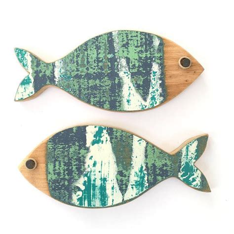 Fish Wood Fish Folk Art Fish For Wall And Interior Decor Etsy Canada