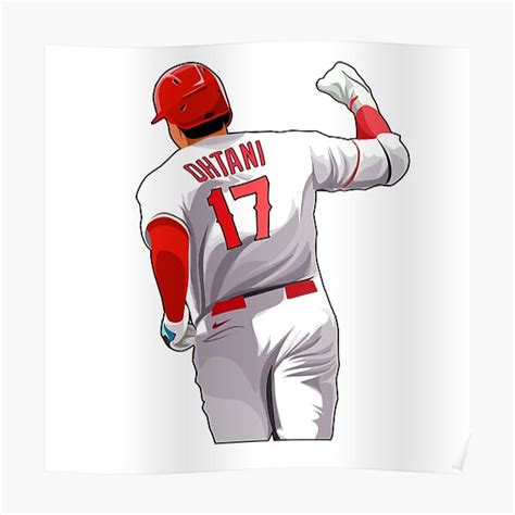 Shohei Ohtani Pump His Fist Poster For Sale By Goflex86 Redbubble