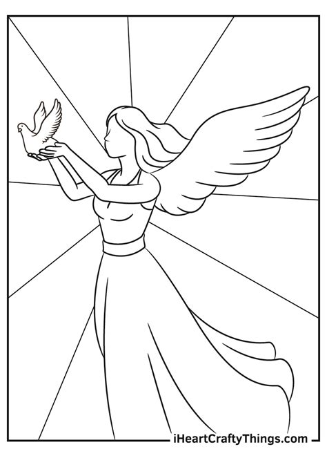 Free Printable Advanced Coloring Pages Of Angels