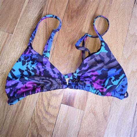 Victoria Secret Colorful Cheetah Print Bikini Top Cheetah Print