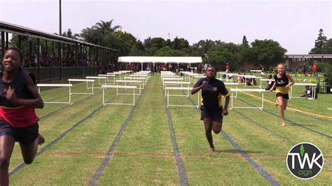 Piet Retief Primary School Athletics 14 02 15 Hurdles Youtube