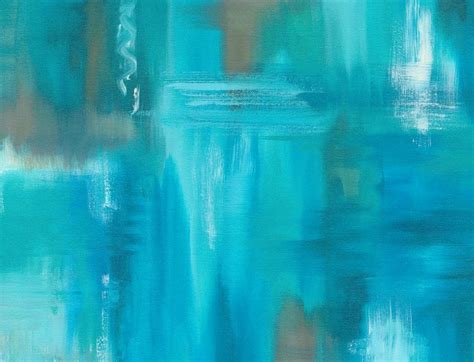 Turquoise Wall Art Canvas Original Abstract Painting Teal Etsy Ireland