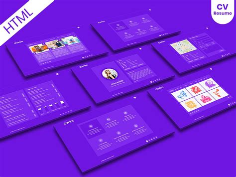 Choose from over 100 html online cv & resume templates. CV Resume Virtual vCard Portfolio HTML5 Template | Html5 ...