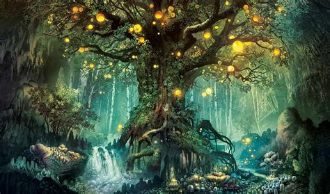 Hd Wallpaper Tree Of Life Wallpaper Trees Forest Fantasy Fantasy