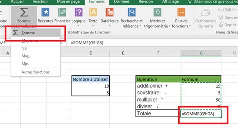 Comment insérer des formules et des fonctions dans Microsoft Excel