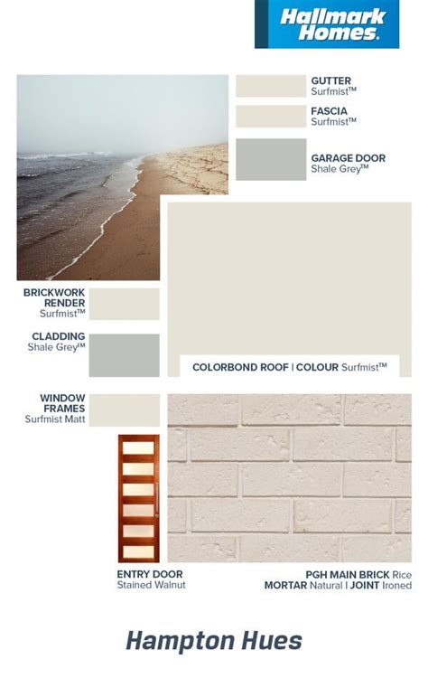 Hampton Hues Hallmark Homes House Color Palettes House Paint