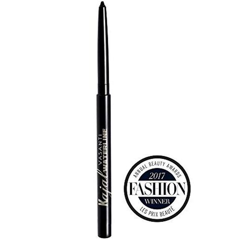 To line your lower waterline, start by looking straight ahead in the mirror, then tilt your chin down without shifting your gaze. Kajal Waterline Eyeliner by VASANTI Intense Black -Safe ...