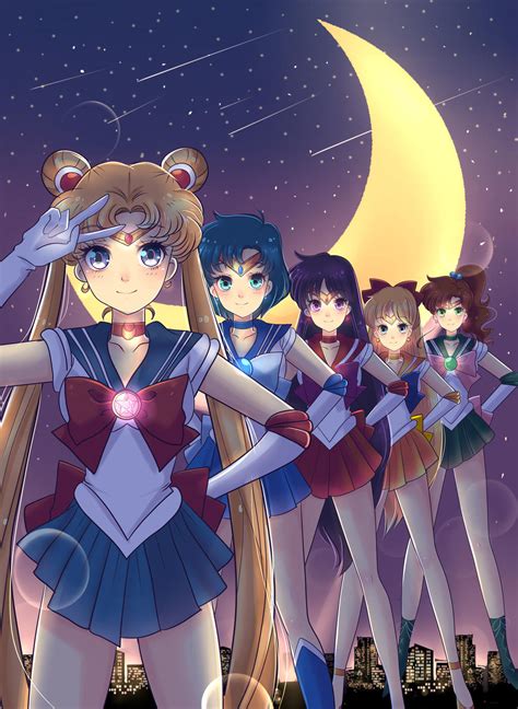 Sailor Scouts Wallpaper By Invader Celes On Deviantart