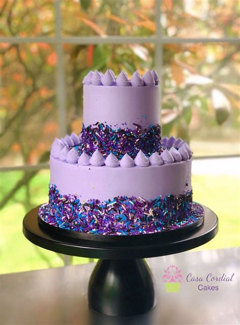 Sweetapolita Inspired Cake Purple Buttercream Cake Buttercream Cake